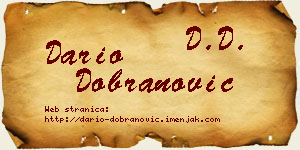 Dario Dobranović vizit kartica